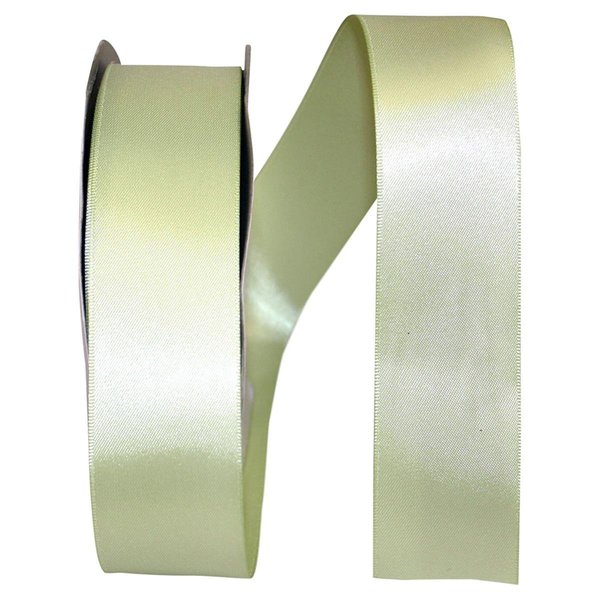 Reliant Ribbon 10.5 in. 50 Yards Double Face Satin Ribbon, Lime Juice 4950-542-09K